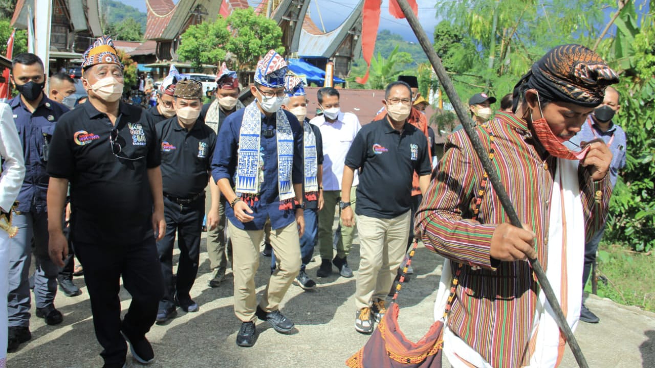 Penilaian Desa Wisata Kole Sawangan Sandiaga Salahuddin Uno.