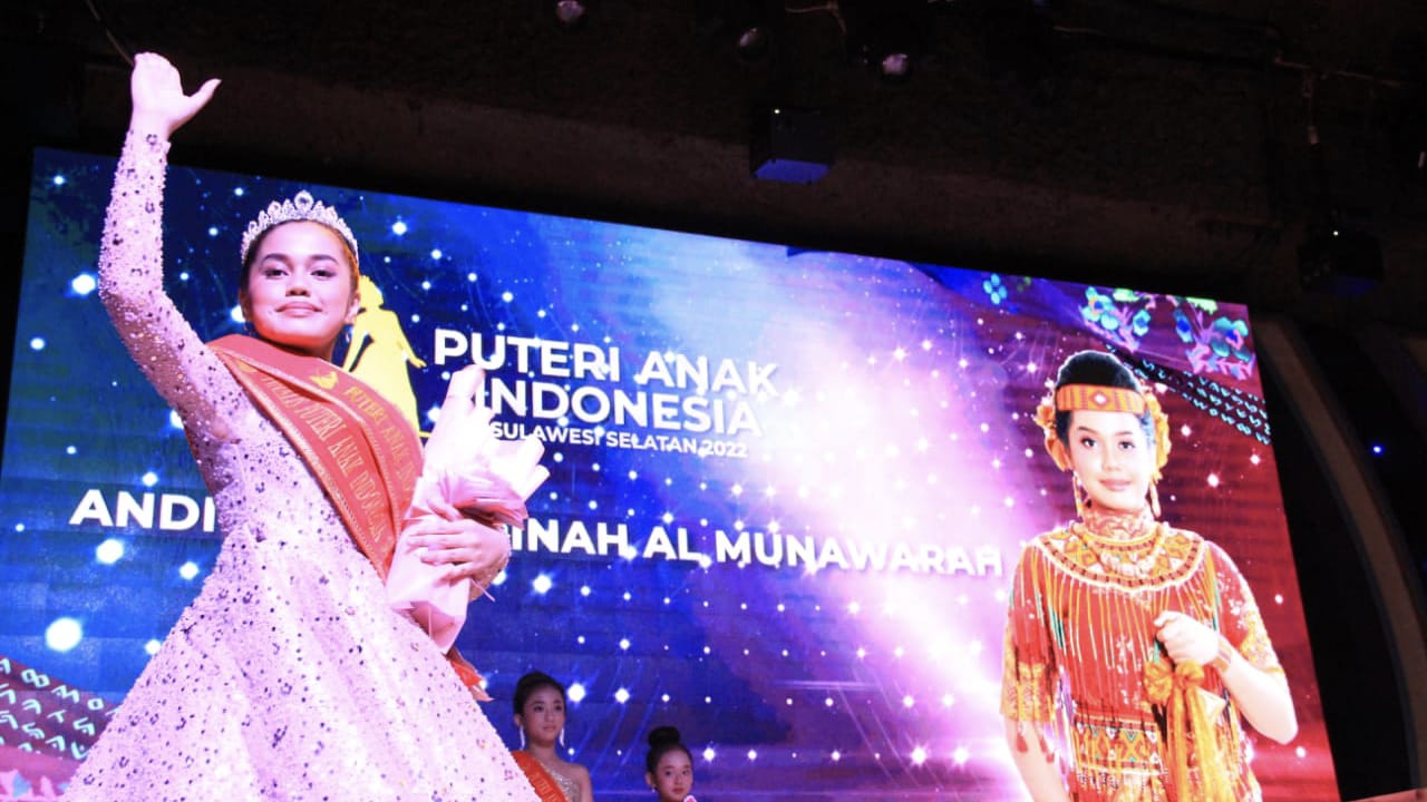 Grand Final Puteri Anak dan Puteri Remaja Indonesia Sulsel 2022.